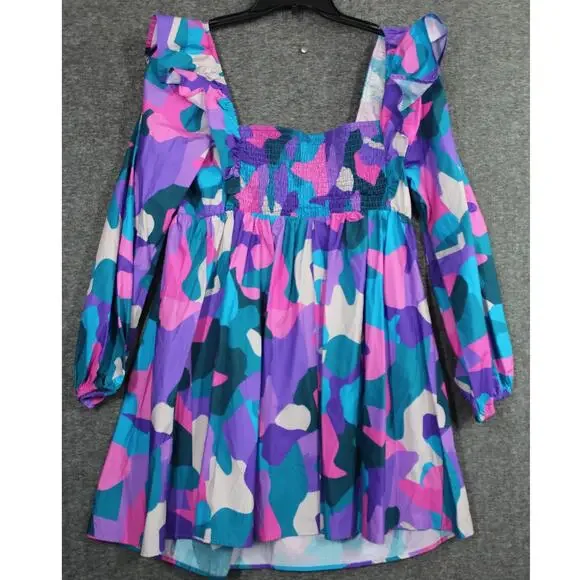 Peach Love California Colorful Camo Mini Dress - Picture 4 of 8